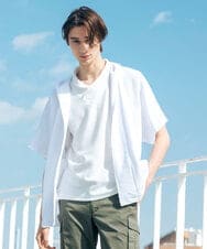 MKCGS57110 MK MICHEL KLEIN HOMME(MKミッシェルクランオム) ボタンレスフードカーディガン ホワイト(90)
