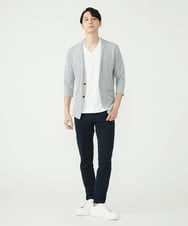 MKCGS59110 MK MICHEL KLEIN HOMME(MKミッシェルクランオム) ノーカラーカーディガン ネイビー(57)