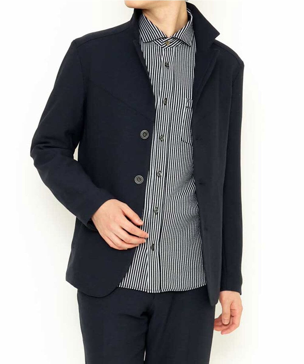 MKCGS60220 MK MICHEL KLEIN HOMME(MKミッシェルクランオム) ドライストレッチジャケット ネイビー(57)