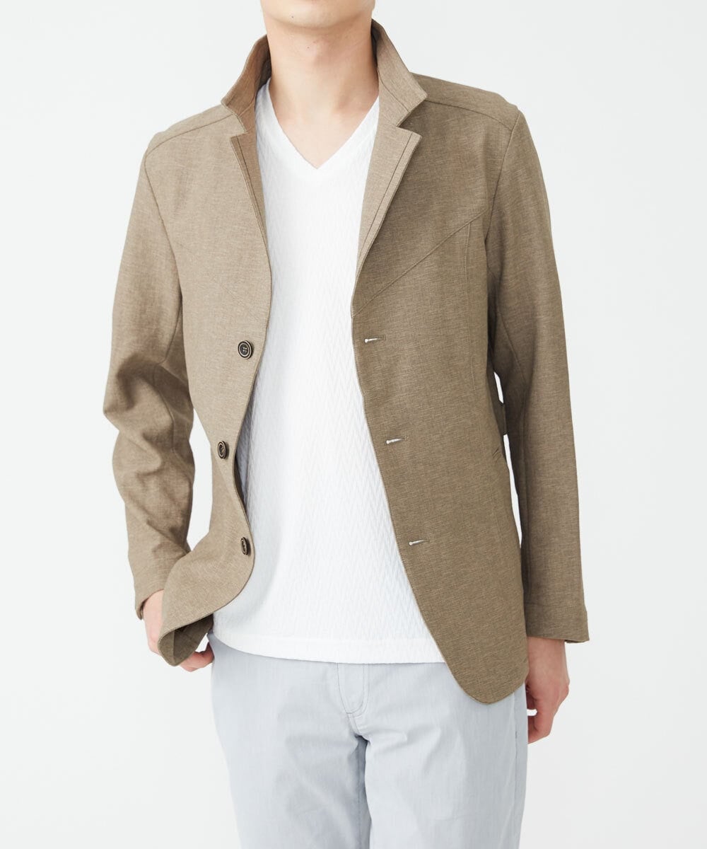 MKCGS60220 MK MICHEL KLEIN HOMME(MKミッシェルクランオム) ドライストレッチジャケット ベージュ(83)