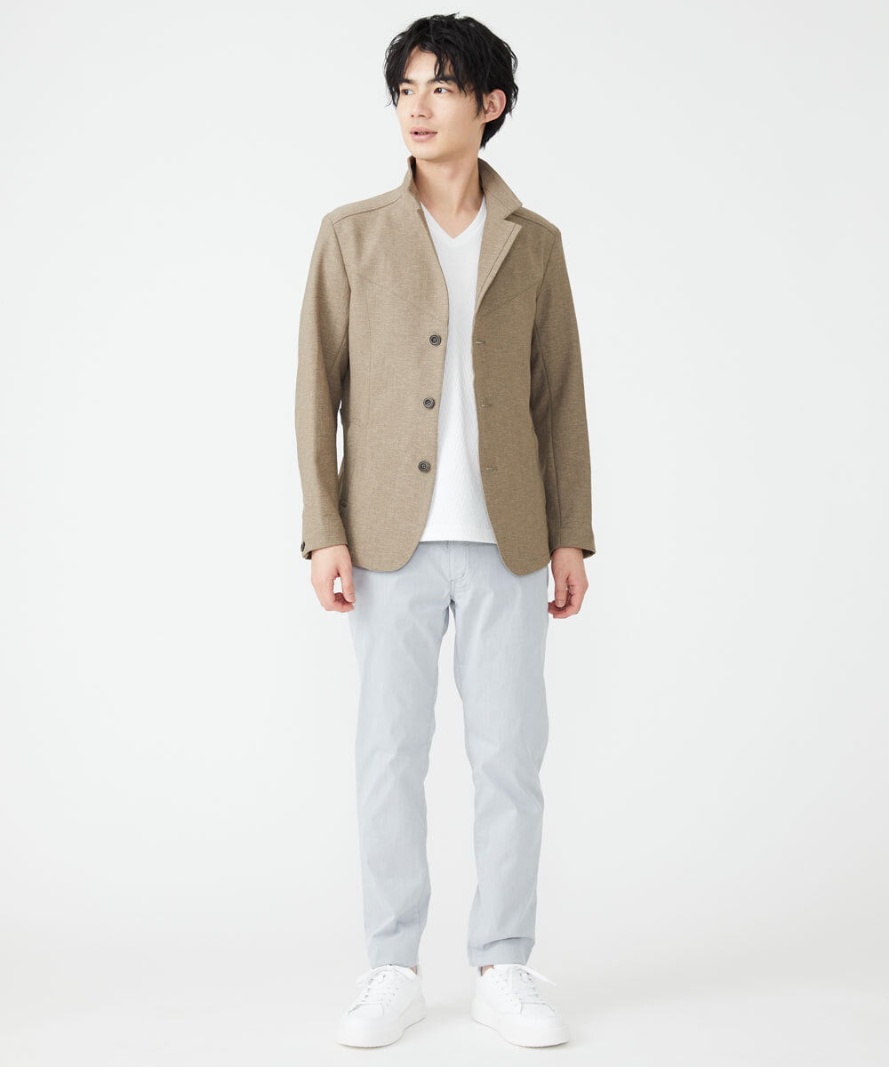 MKCGS60220 MK MICHEL KLEIN HOMME(MKミッシェルクランオム) ドライストレッチジャケット ベージュ(83)