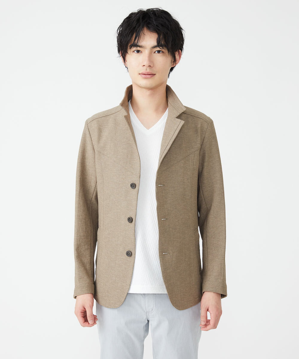 MKCGS60220 MK MICHEL KLEIN HOMME(MKミッシェルクランオム) ドライストレッチジャケット ベージュ(83)