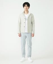 MKCGS64150 MK MICHEL KLEIN HOMME(MKミッシェルクランオム) リネンワッシャー / スタンドカーディガン  アイボリー(80)
