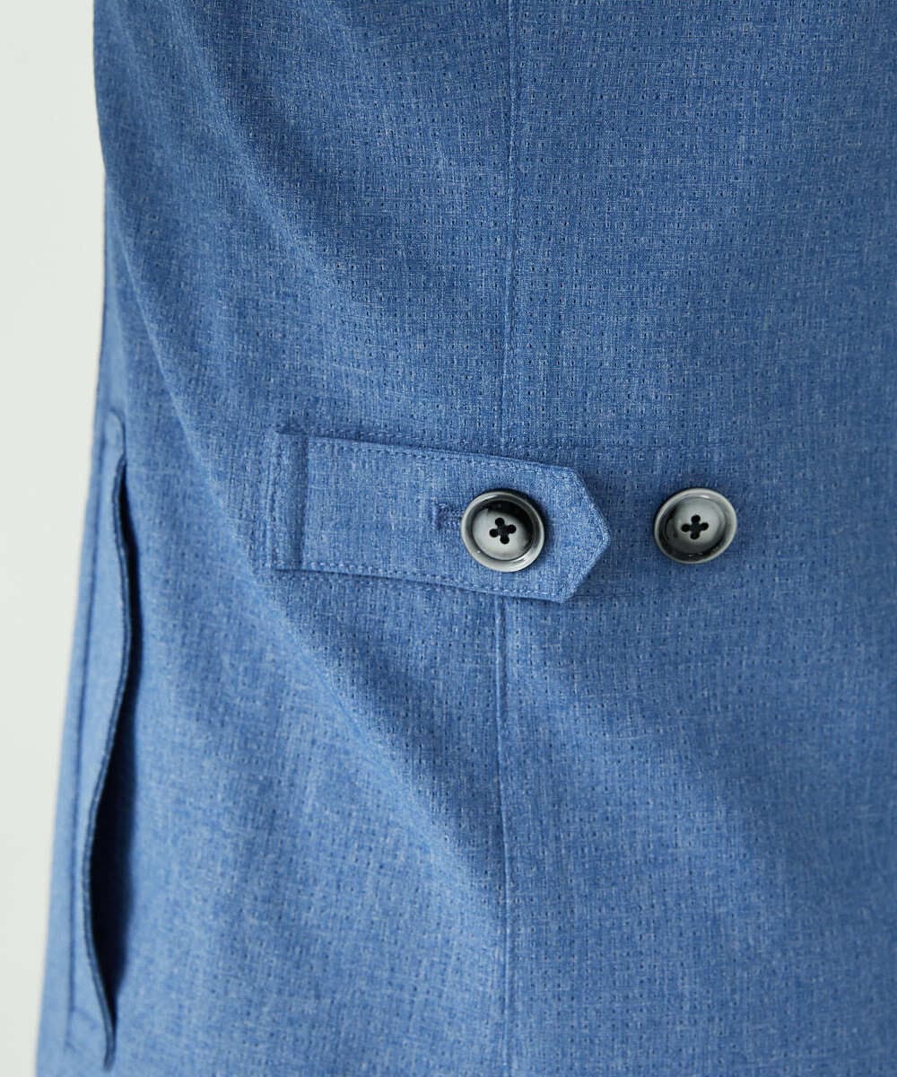 MKCGS65220 MK MICHEL KLEIN HOMME(MKミッシェルクランオム) 【DOT AIR】 2WAYメッシュジャケット ブルー(55)