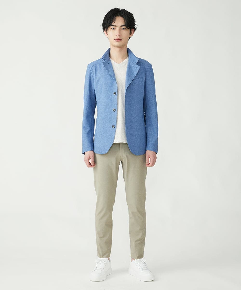 MKCGS65220 MK MICHEL KLEIN HOMME(MKミッシェルクランオム) 【DOT AIR】 2WAYメッシュジャケット ブルー(55)