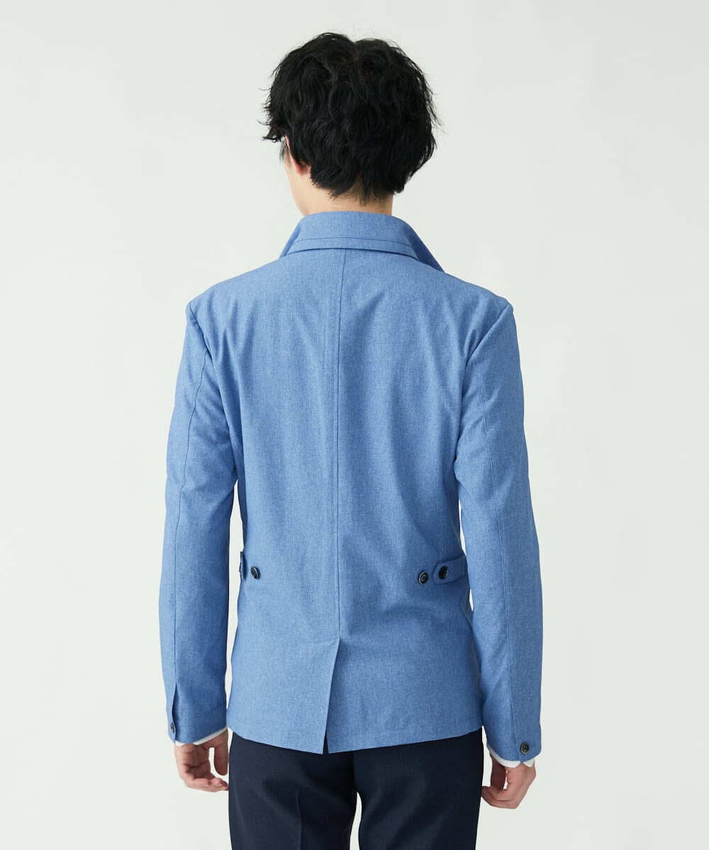 MKCGS65220 MK MICHEL KLEIN HOMME(MKミッシェルクランオム) 【DOT AIR】 2WAYメッシュジャケット ブルー(55)