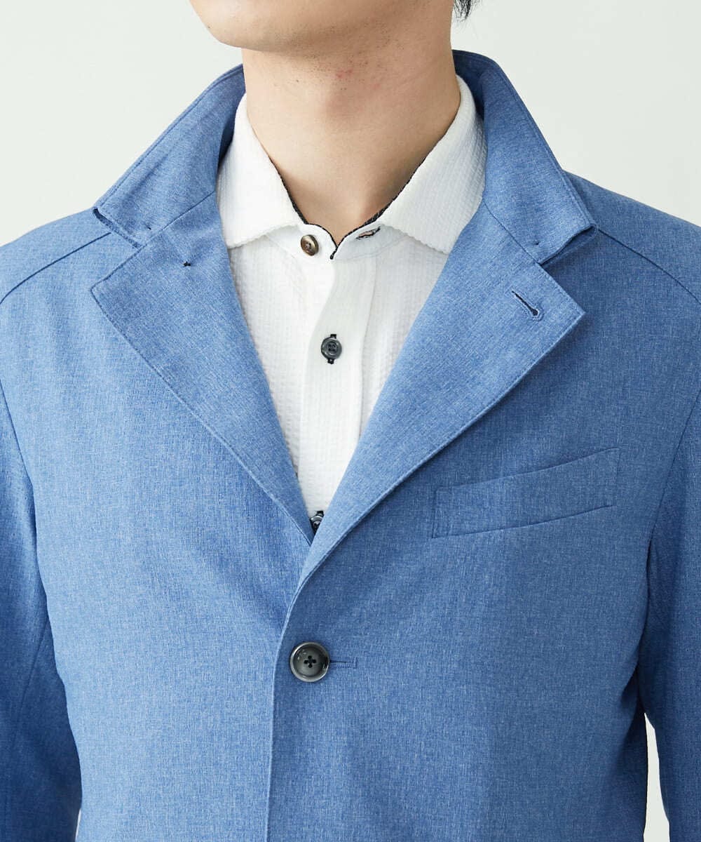 MKCGS65220 MK MICHEL KLEIN HOMME(MKミッシェルクランオム) 【DOT AIR】 2WAYメッシュジャケット ブルー(55)