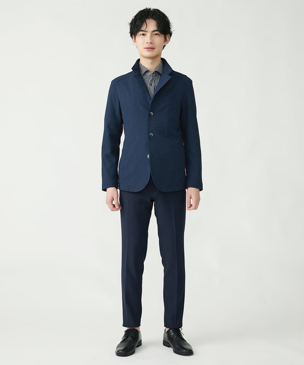 MKCGS65220 MK MICHEL KLEIN HOMME(MKミッシェルクランオム) 【DOT AIR】 2WAYメッシュジャケット ネイビー(57)