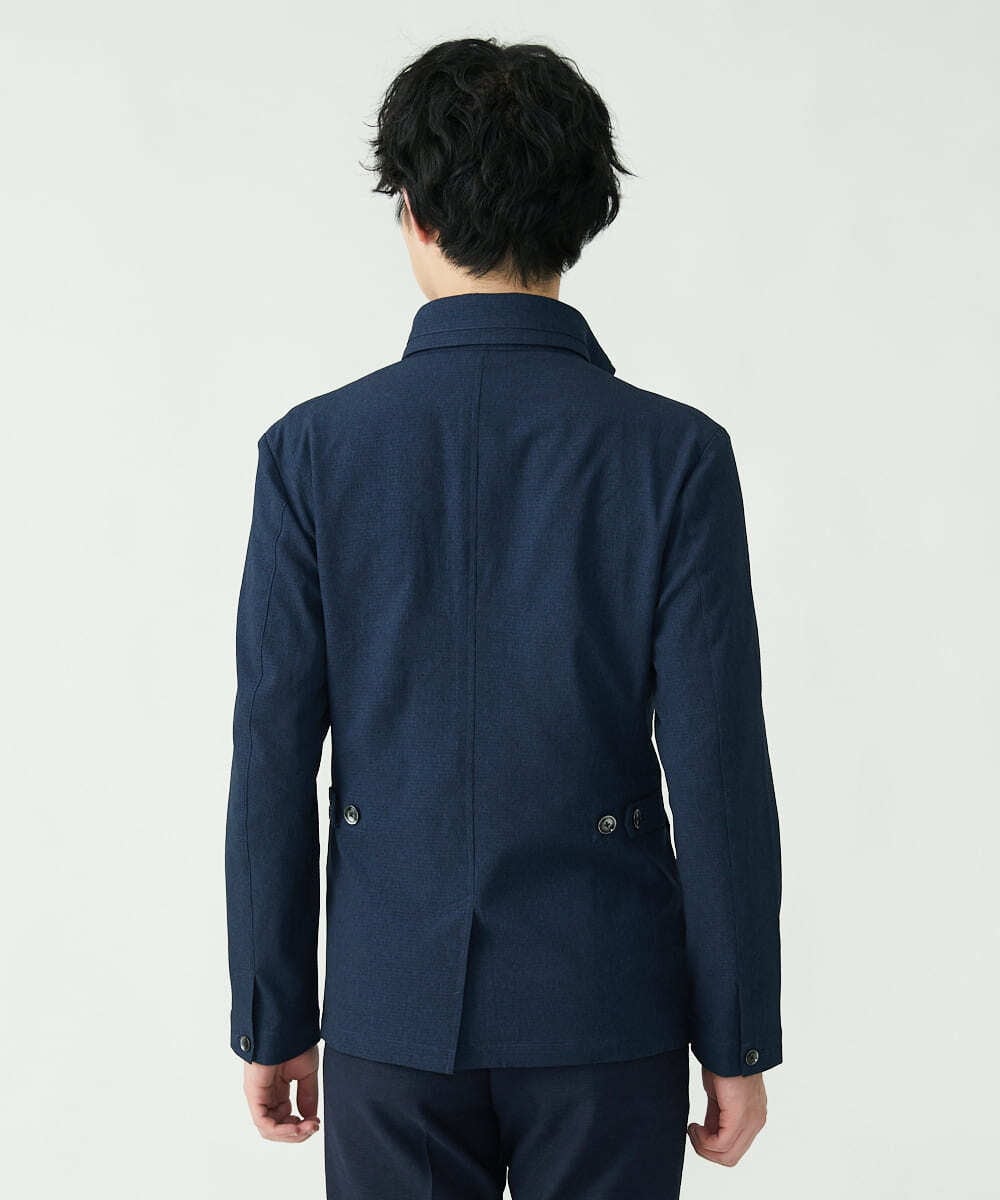 MKCGS65220 MK MICHEL KLEIN HOMME(MKミッシェルクランオム) 【DOT AIR】 2WAYメッシュジャケット ネイビー(57)