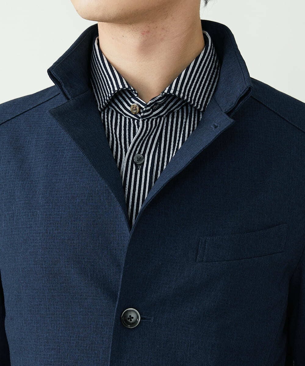 MKCGS65220 MK MICHEL KLEIN HOMME(MKミッシェルクランオム) 【DOT AIR】 2WAYメッシュジャケット ネイビー(57)