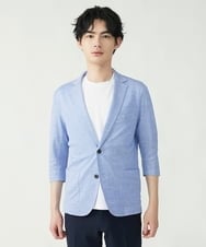 MKCGS67150 MK MICHEL KLEIN HOMME(MKミッシェルクランオム) シルケットジャケット ブルー(55)