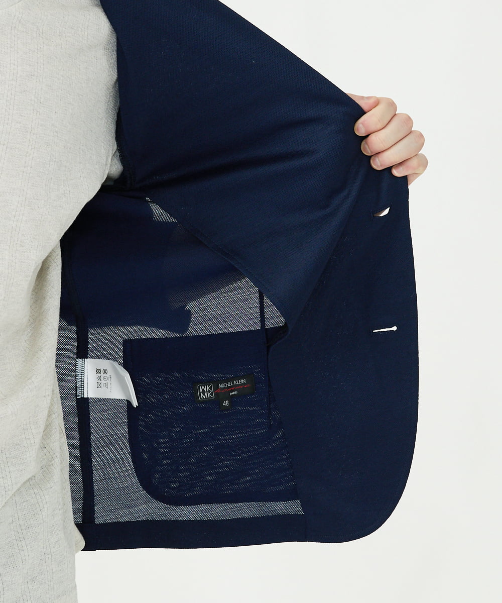 MKCGS67150 MK MICHEL KLEIN HOMME(MKミッシェルクランオム) シルケットジャケット ネイビー(57)
