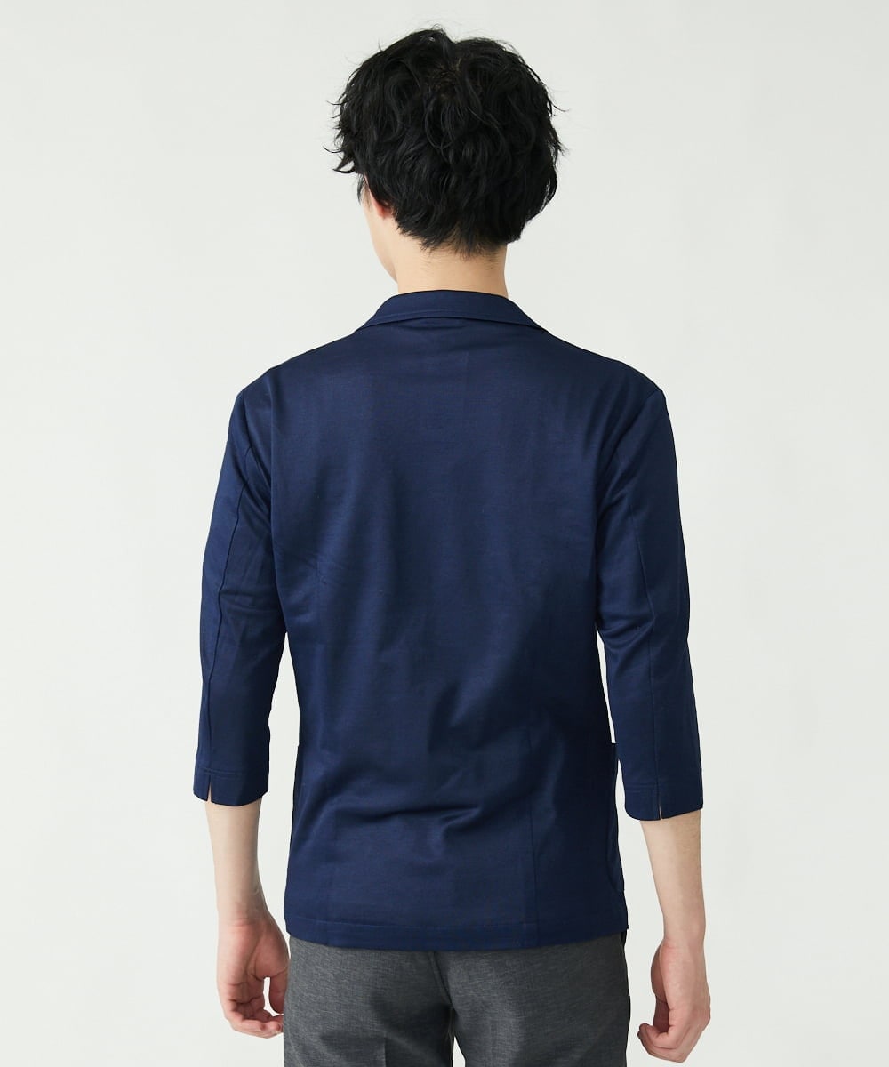MKCGS67150 MK MICHEL KLEIN HOMME(MKミッシェルクランオム) シルケットジャケット ネイビー(57)