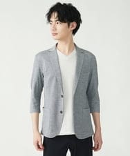 MKCGS67150 MK MICHEL KLEIN HOMME(MKミッシェルクランオム) シルケットジャケット グレー(92)