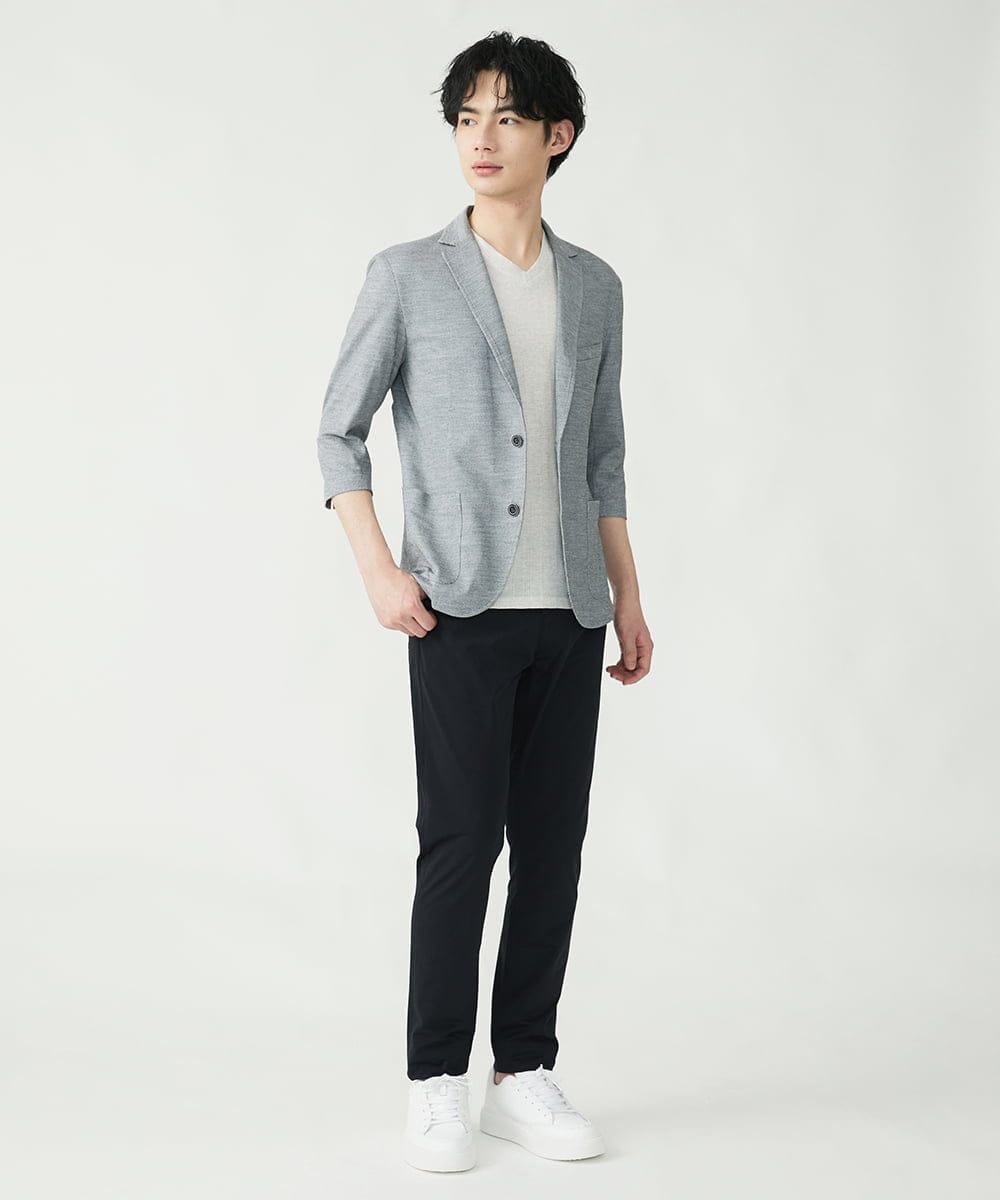 MKCGS67150 MK MICHEL KLEIN HOMME(MKミッシェルクランオム) シルケットジャケット グレー(92)