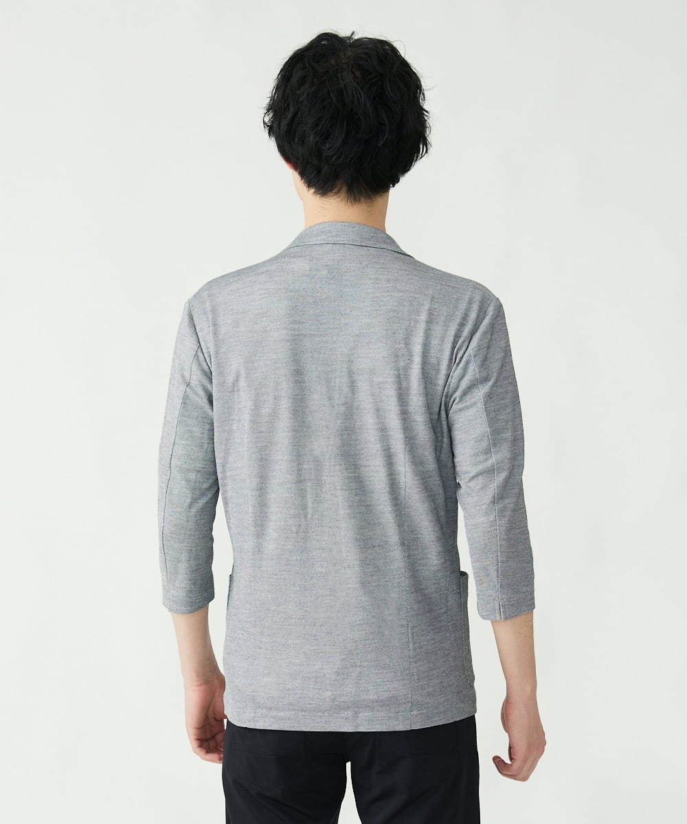 MKCGS67150 MK MICHEL KLEIN HOMME(MKミッシェルクランオム) シルケットジャケット グレー(92)