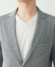 MKCGS67150 MK MICHEL KLEIN HOMME(MKミッシェルクランオム) シルケットジャケット グレー(92)