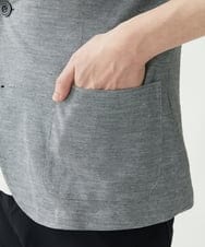 MKCGS67150 MK MICHEL KLEIN HOMME(MKミッシェルクランオム) シルケットジャケット グレー(92)
