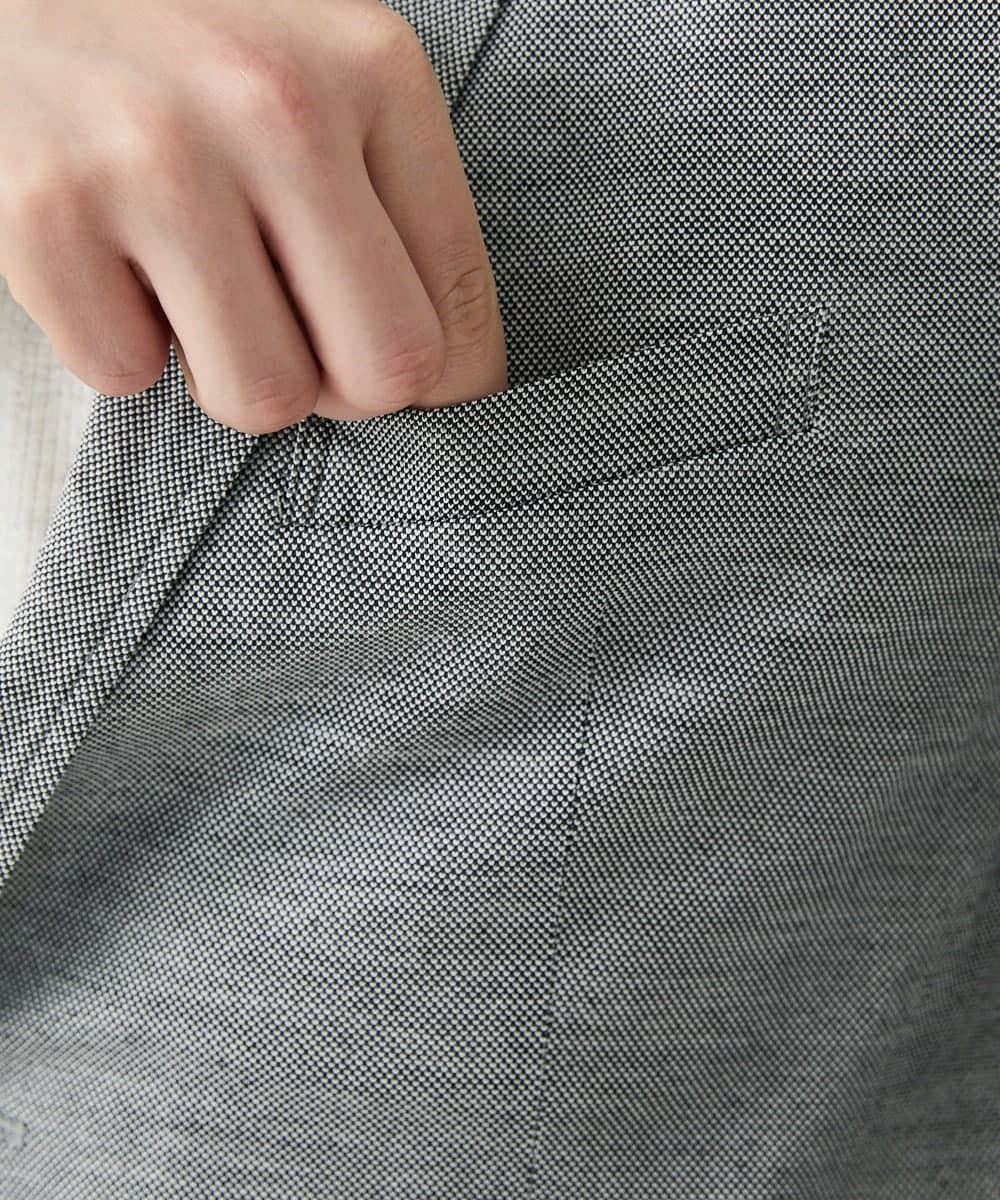 MKCGS67150 MK MICHEL KLEIN HOMME(MKミッシェルクランオム) シルケットジャケット グレー(92)