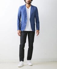 MKCGS70180 MK MICHEL KLEIN HOMME(MKミッシェルクランオム) ドライメッシュジャケット ブルー(55)