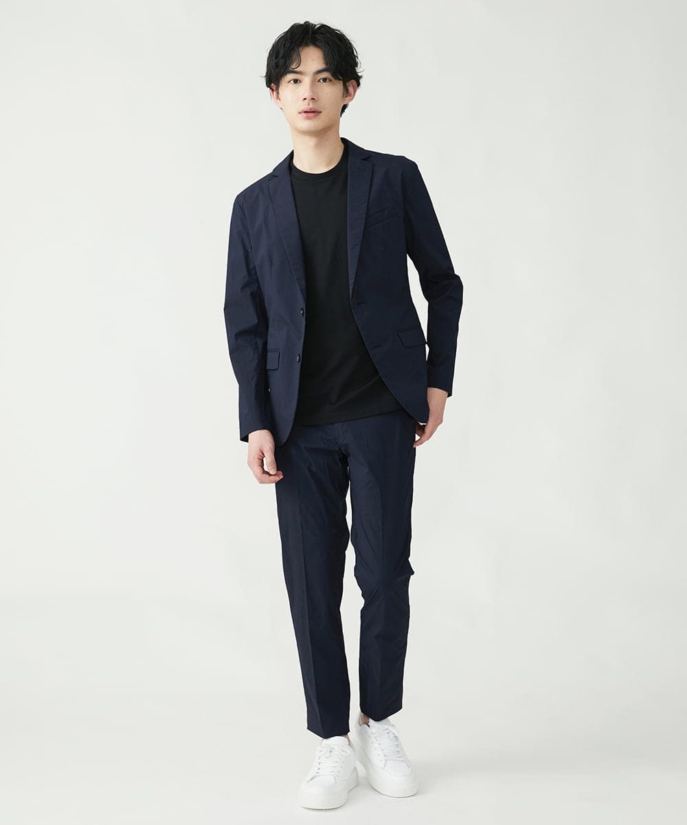MKCGS76180 MK MICHEL KLEIN HOMME(MKミッシェルクランオム) 【DRY NYLON】 セットアップジャケット ネイビー(57)