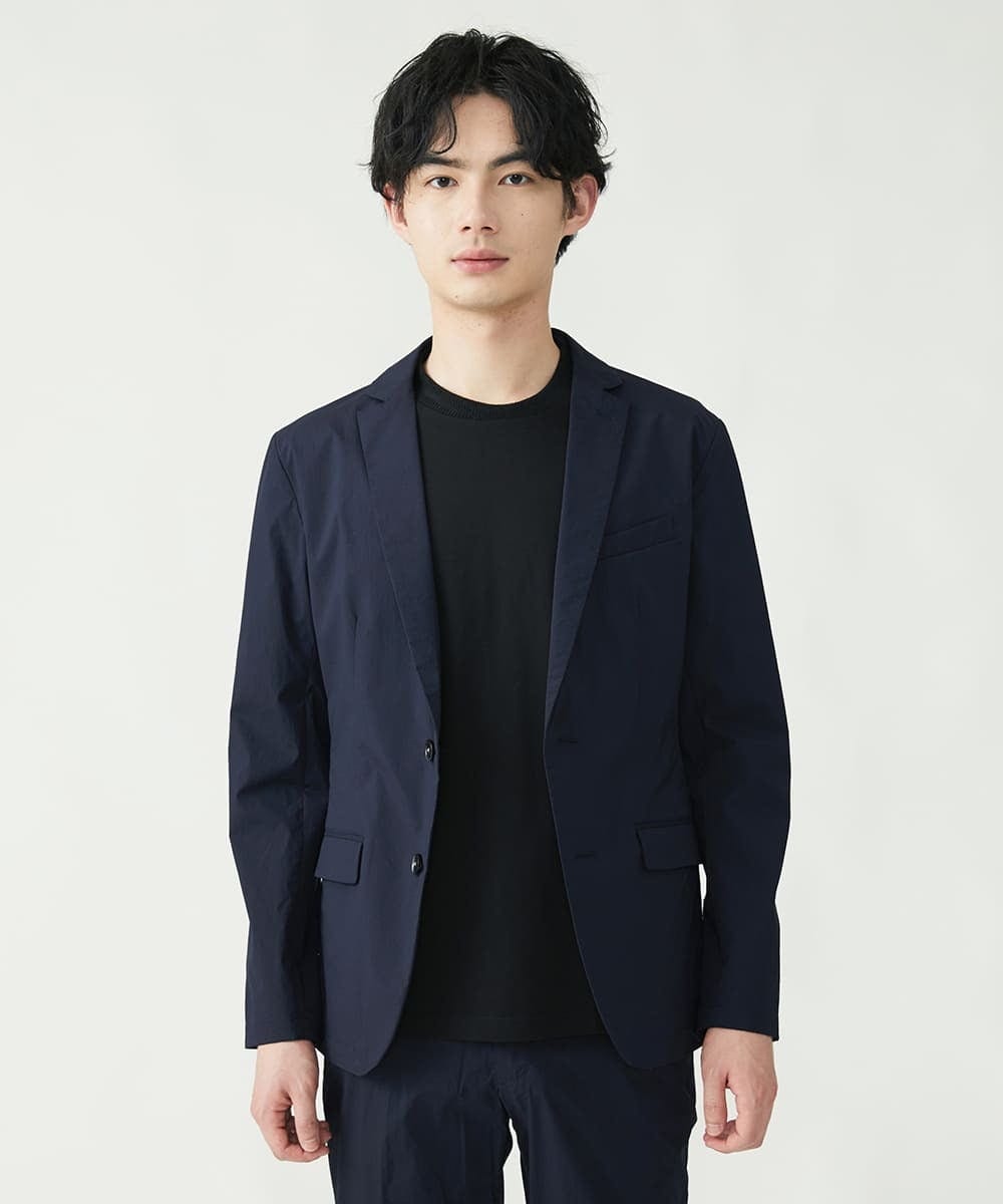 MKCGS76180 MK MICHEL KLEIN HOMME(MKミッシェルクランオム) 【DRY NYLON】 セットアップジャケット ネイビー(57)