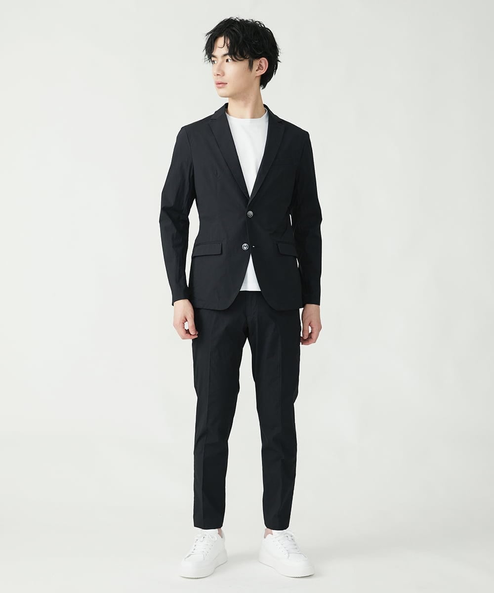 MKCGS76180 MK MICHEL KLEIN HOMME(MKミッシェルクランオム) 【DRY NYLON】 セットアップジャケット ブラック(94)