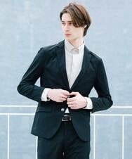 MKCGS76180 MK MICHEL KLEIN HOMME(MKミッシェルクランオム) 【DRY NYLON】 セットアップジャケット ブラック(94)