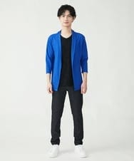 MKCGU33090 MK MICHEL KLEIN HOMME(MKミッシェルクランオム) ショールカラーカーディガン ブルー(55)
