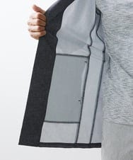 MKCGU51140 MK MICHEL KLEIN HOMME(MKミッシェルクランオム) ロングフードカーディガン / ドライメッシュ  ダークグレー(93)
