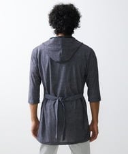 MKCGU51140 MK MICHEL KLEIN HOMME(MKミッシェルクランオム) ロングフードカーディガン / ドライメッシュ  ダークグレー(93)