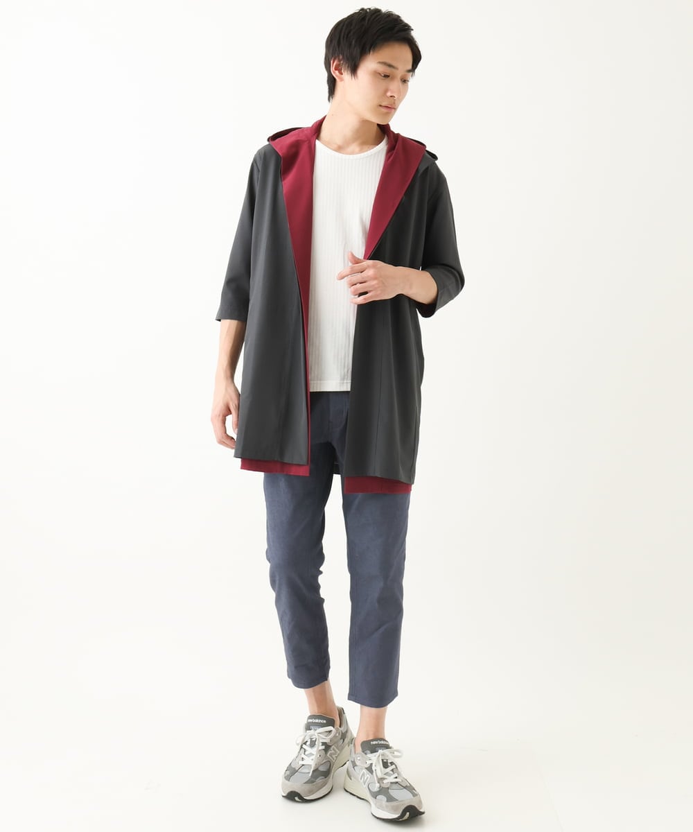 MKCHC05130 MK MICHEL KLEIN HOMME(MKミッシェルクランオム) ポリドッツコーディガン ダークグレー