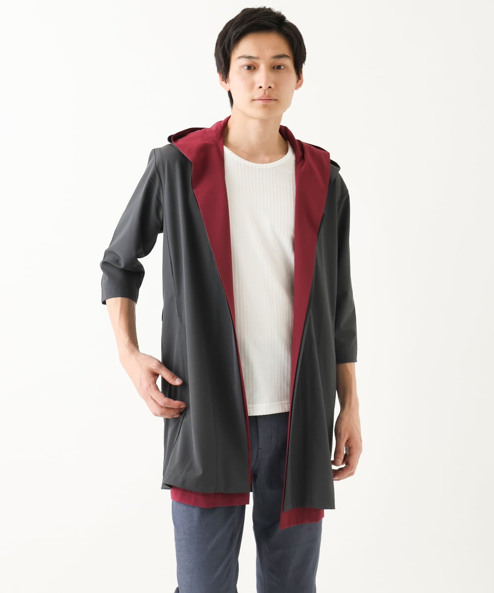 MKCHC05130 MK MICHEL KLEIN HOMME(MKミッシェルクランオム) ポリドッツコーディガン ダークグレー