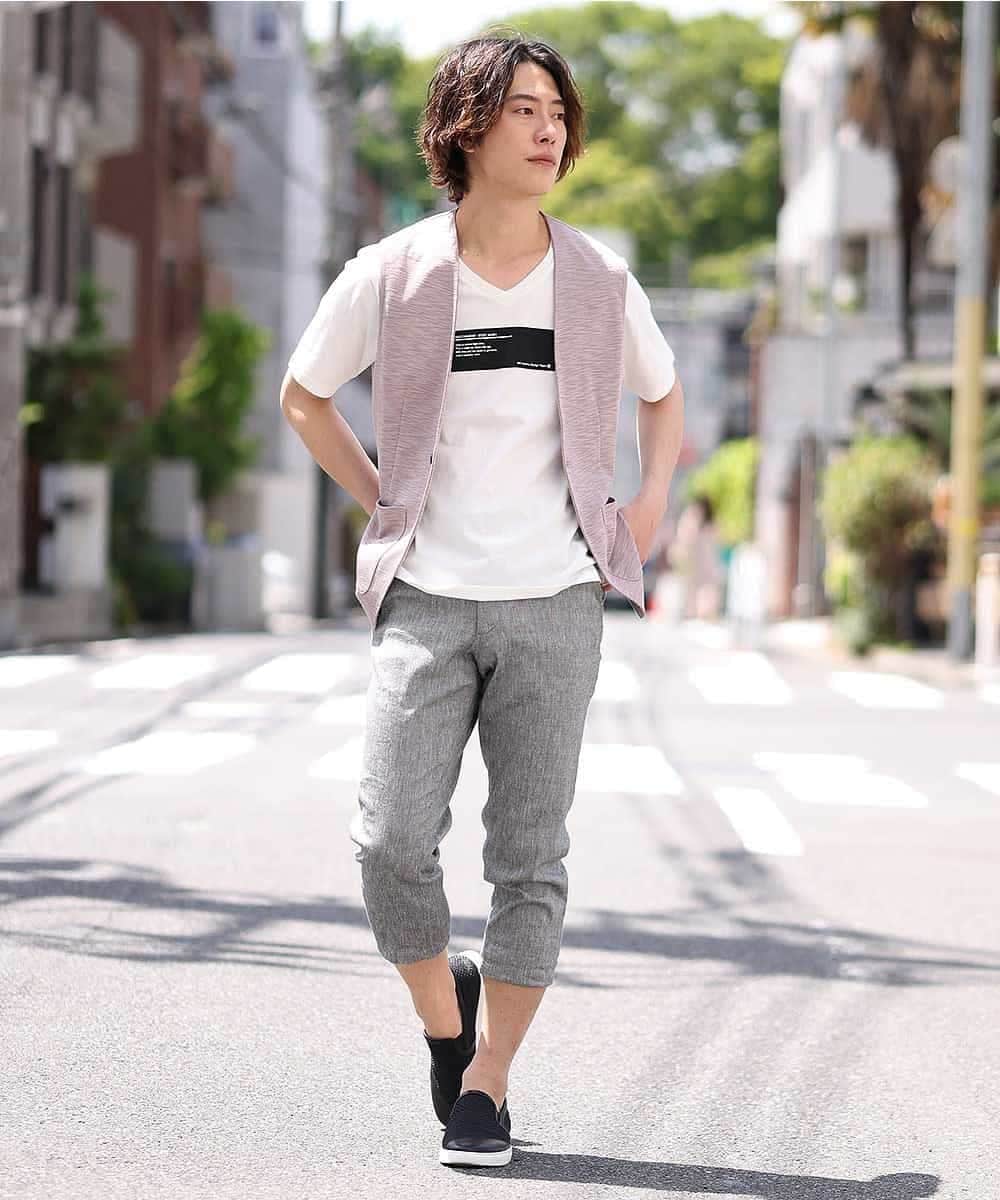 MKCHO40069 MK MICHEL KLEIN HOMME(MKミッシェルクランオム) ムライトレーヨンストレッチ ピンク