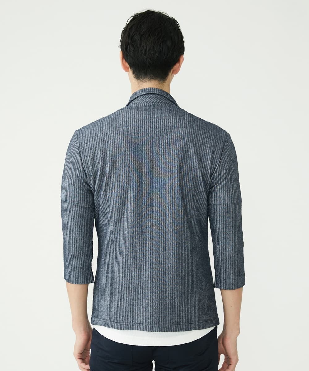 MKCHS68130 MK MICHEL KLEIN HOMME(MKミッシェルクランオム) サッカージャージジャケット ブルー(55)