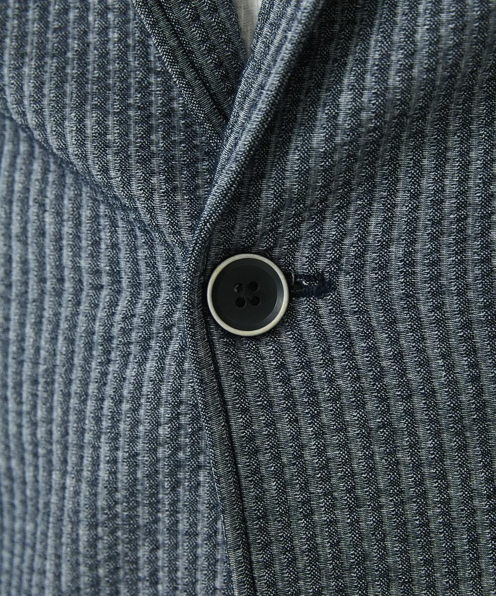 MKCHS68130 MK MICHEL KLEIN HOMME(MKミッシェルクランオム) サッカージャージジャケット ブルー(55)