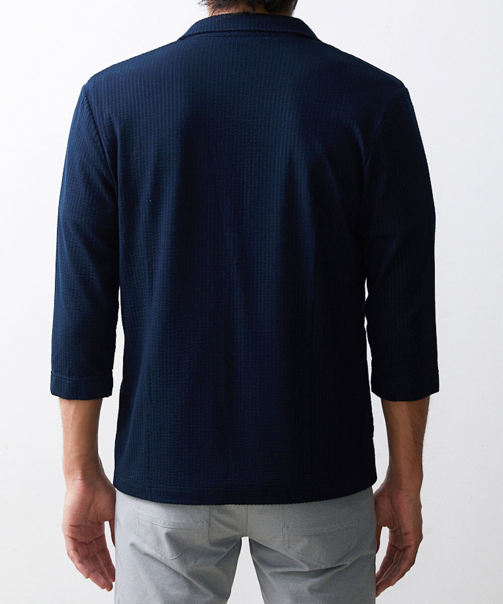 MKCHS68130 MK MICHEL KLEIN HOMME(MKミッシェルクランオム) サッカージャージジャケット ネイビー(58)