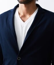 MKCHS68130 MK MICHEL KLEIN HOMME(MKミッシェルクランオム) サッカージャージジャケット ネイビー(58)