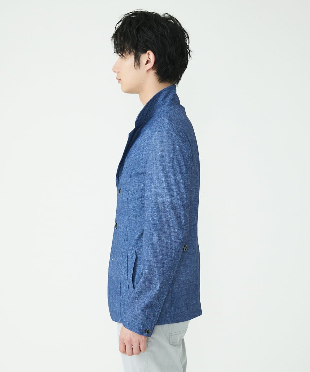 MKCHS69220 MK MICHEL KLEIN HOMME(MKミッシェルクランオム) ドライコンバーチブルジャケット ブルー(55)