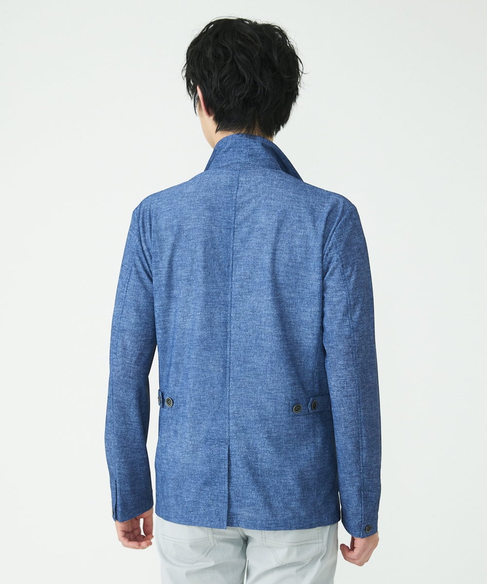 MKCHS69220 MK MICHEL KLEIN HOMME(MKミッシェルクランオム) ドライコンバーチブルジャケット ブルー(55)