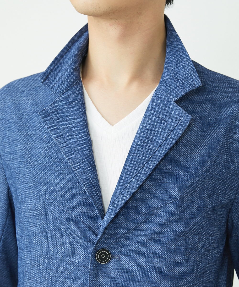MKCHS69220 MK MICHEL KLEIN HOMME(MKミッシェルクランオム) ドライコンバーチブルジャケット ブルー(55)