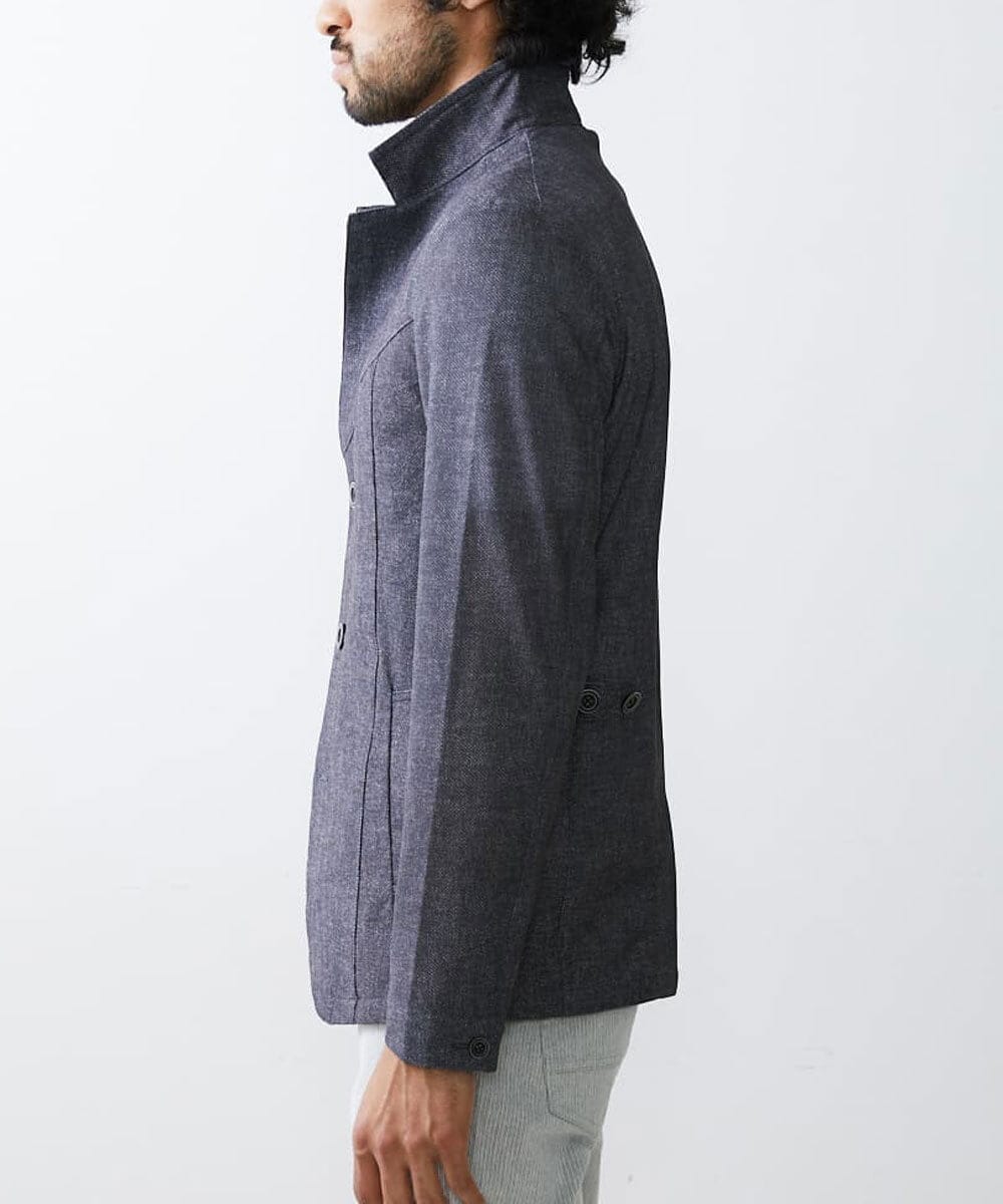 MKCHS69220 MK MICHEL KLEIN HOMME(MKミッシェルクランオム) コンバーチブルジャケット / TECドライメッシュ ダークグレー(93)