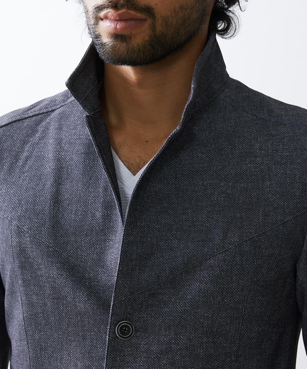 MKCHS69220 MK MICHEL KLEIN HOMME(MKミッシェルクランオム) コンバーチブルジャケット / TECドライメッシュ ダークグレー(93)