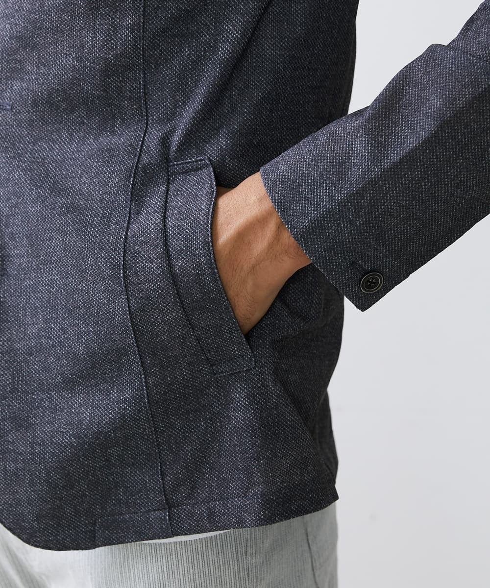 MKCHS69220 MK MICHEL KLEIN HOMME(MKミッシェルクランオム) コンバーチブルジャケット / TECドライメッシュ ダークグレー(93)