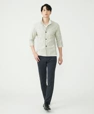 MKCHS74150 MK MICHEL KLEIN HOMME(MKミッシェルクランオム) リネンスタンドカーデ アイボリー(80)