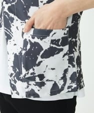 MKCHU89110 MK MICHEL KLEIN HOMME(MKミッシェルクランオム) ノーカラーカーデ / アイスクールバックサテン ブラック(94)