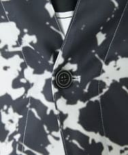 MKCHU89110 MK MICHEL KLEIN HOMME(MKミッシェルクランオム) ノーカラーカーデ / アイスクールバックサテン ブラック(94)