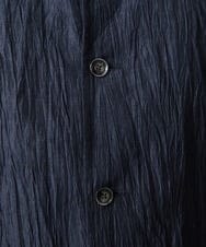 MKCHV74150 MK MICHEL KLEIN HOMME(MKミッシェルクランオム) 【大きいサイズあり】スタンドカラーシャツ/リネンワッシャー ネイビー