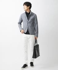 MKCHV75230 MK MICHEL KLEIN HOMME(MKミッシェルクランオム) スタンドジャケット / ヨウリュウワッシャー グレー