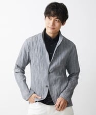MKCHV75230 MK MICHEL KLEIN HOMME(MKミッシェルクランオム) スタンドジャケット / ヨウリュウワッシャー グレー